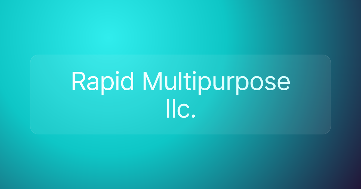 Rapid Multipurpose Ilc.