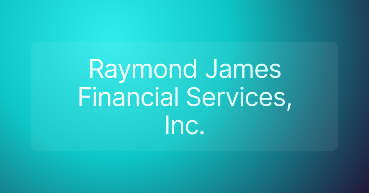Raymond James Financial Services, Inc.