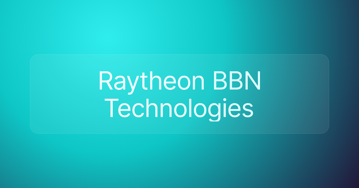 Raytheon BBN Technologies
