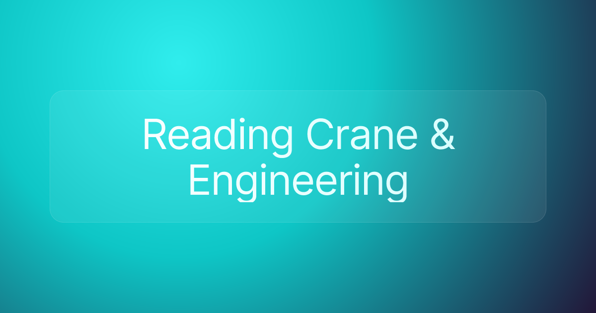 Reading Crane & Engineering