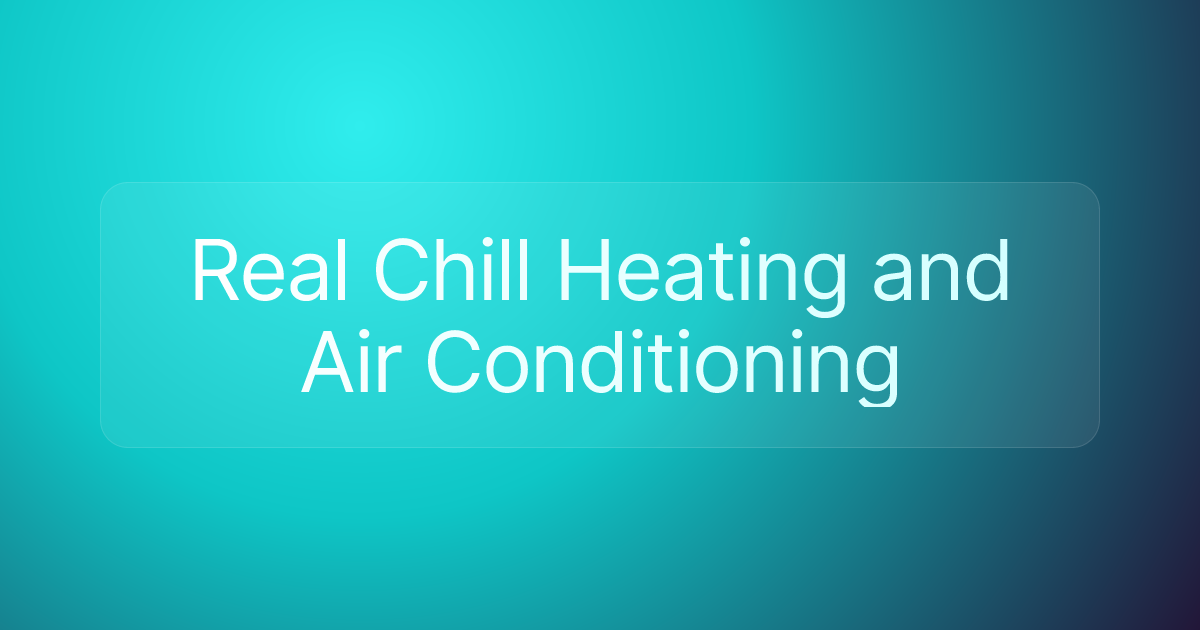 Real Chill Heating and Air Conditioning