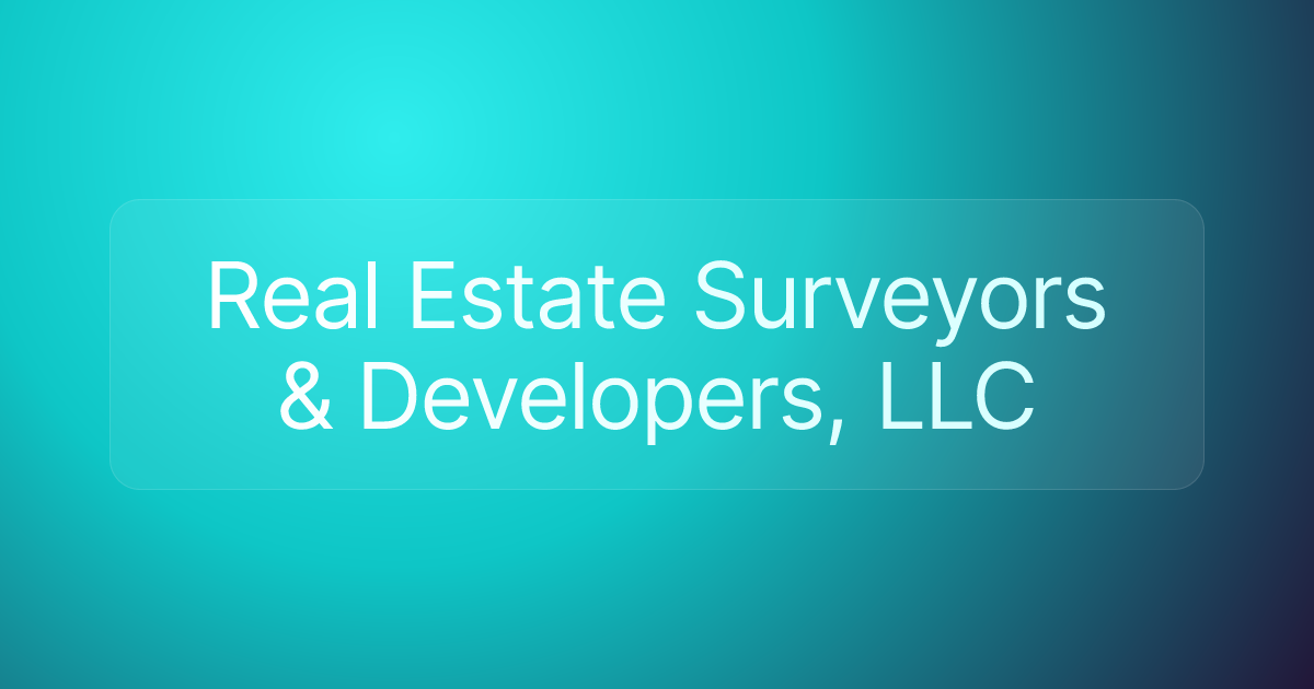 Real Estate Surveyors & Developers, LLC