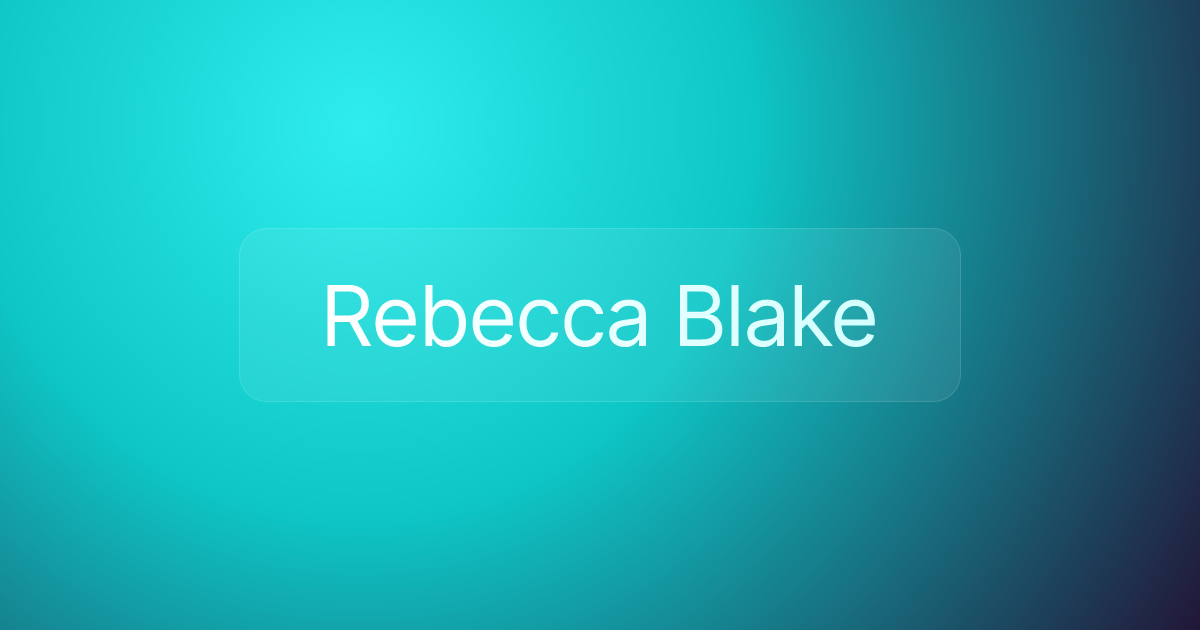 Rebecca Blake