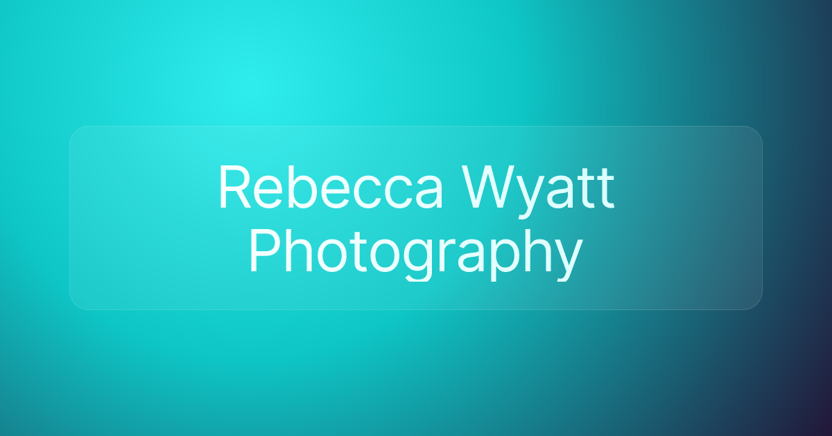 Rebecca Wyatt Photography