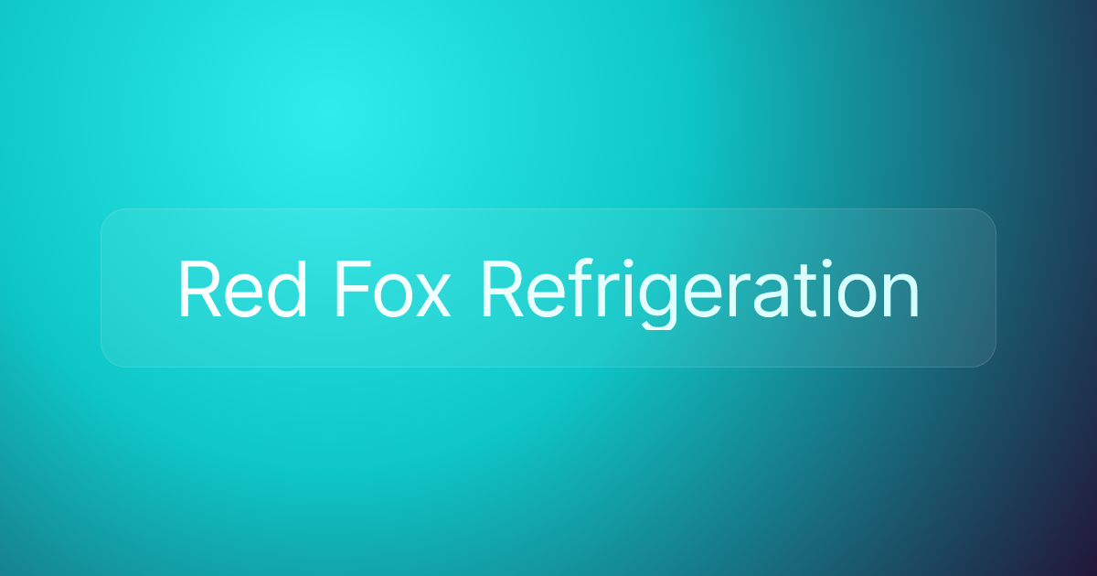 Red Fox Refrigeration