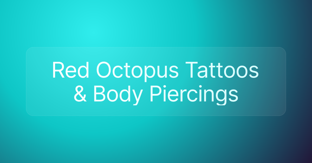 Red Octopus Tattoos & Body Piercings