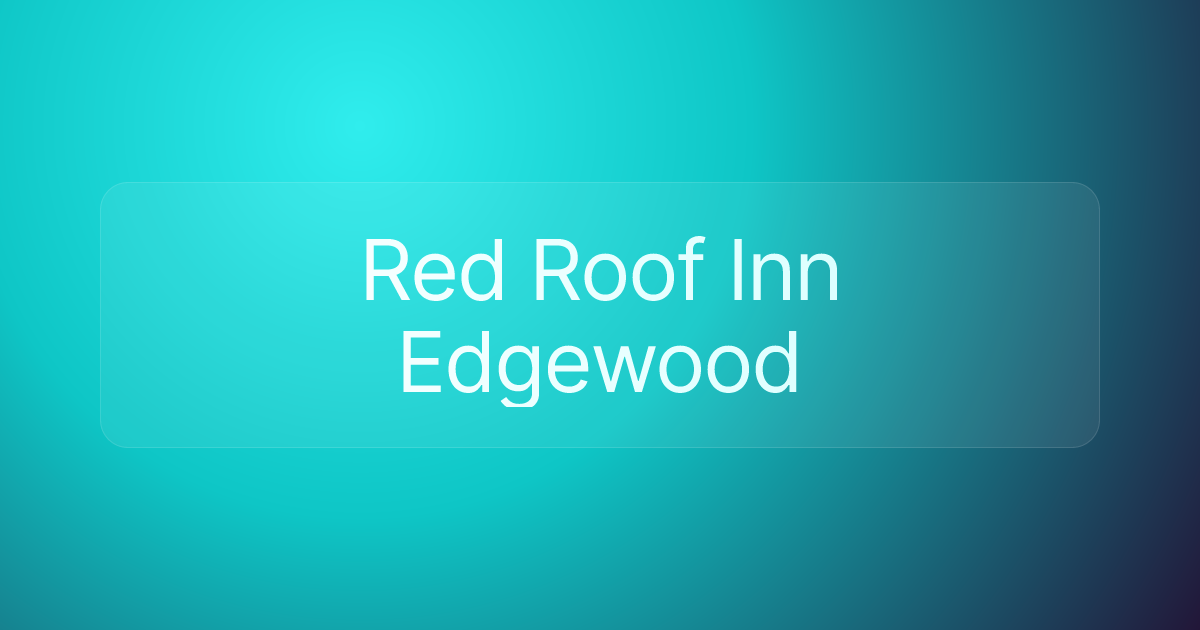 Red Roof Inn Edgewood