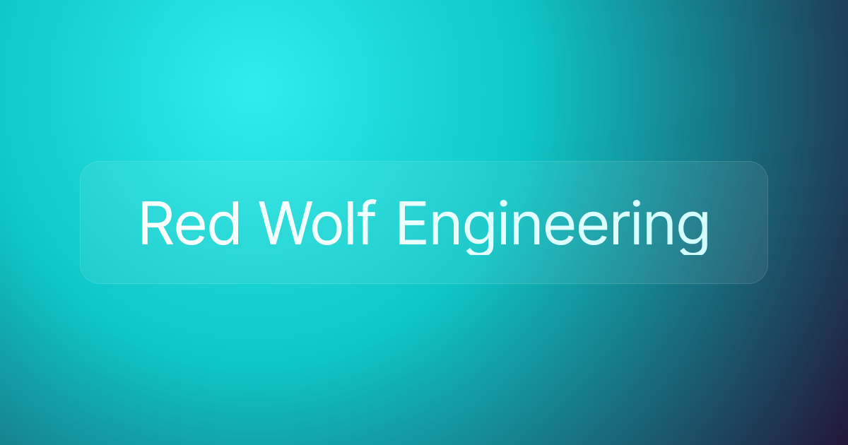 Red Wolf Engineering