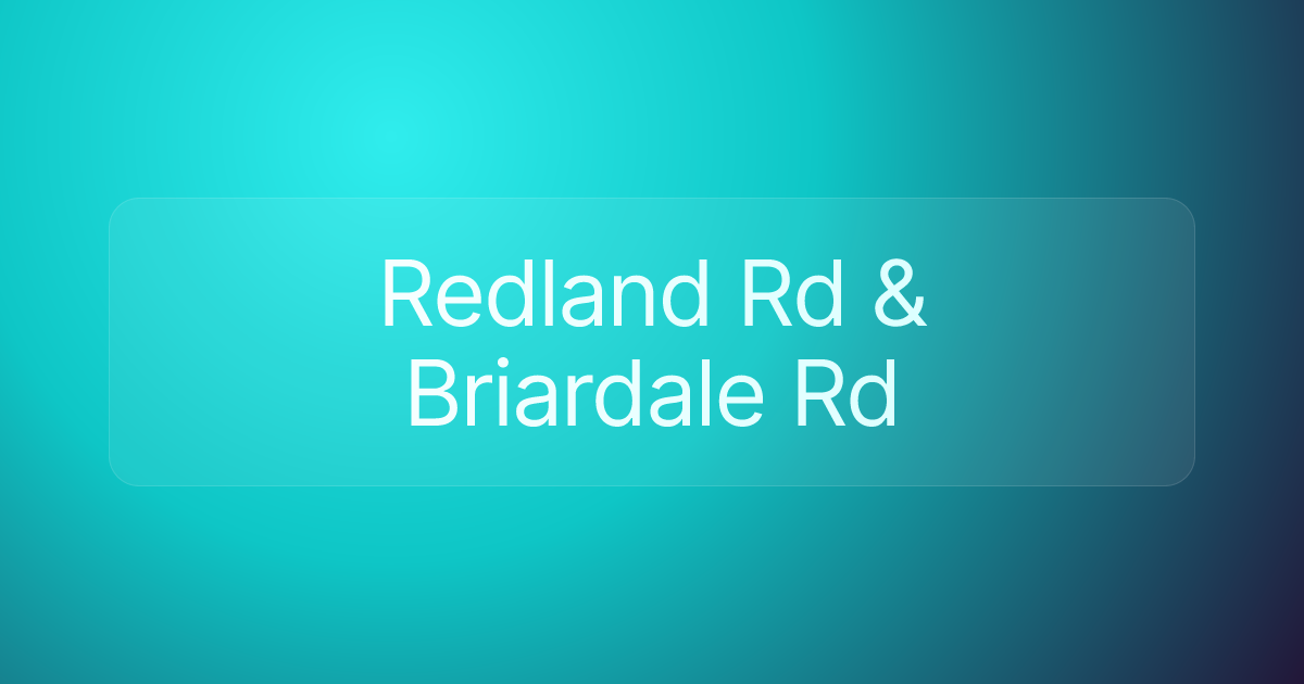 Redland Rd & Briardale Rd