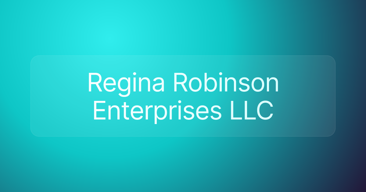 Regina Robinson Enterprises LLC