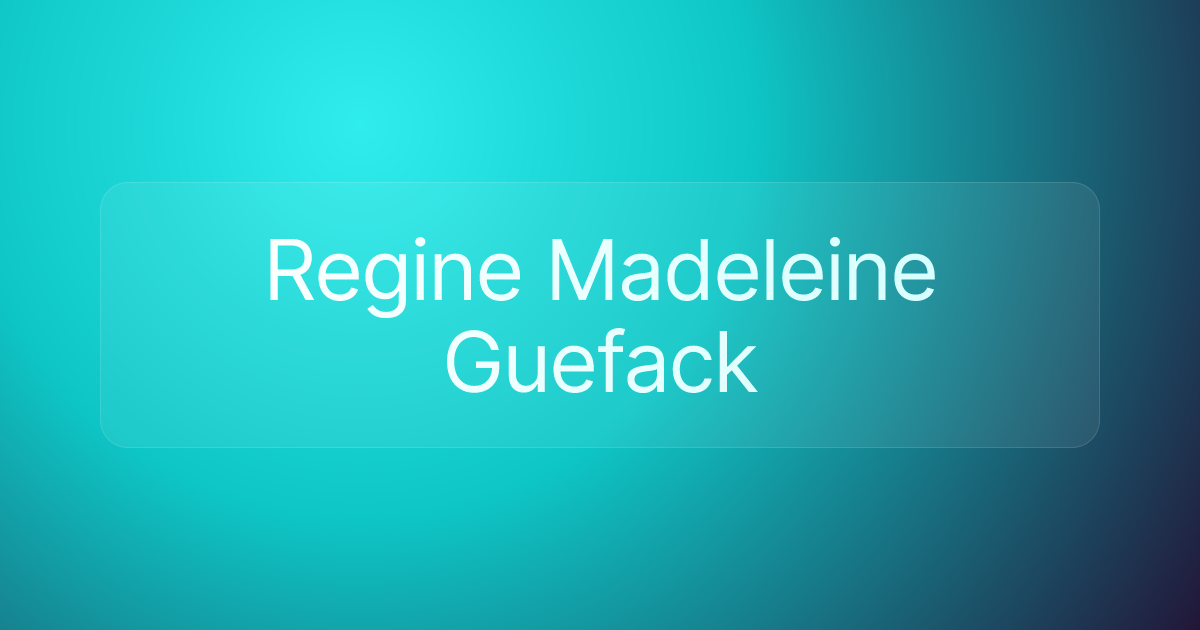 Regine Madeleine Guefack