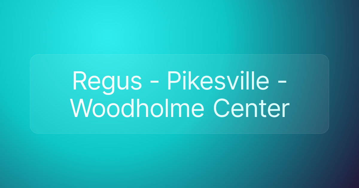 Regus - Pikesville - Woodholme Center
