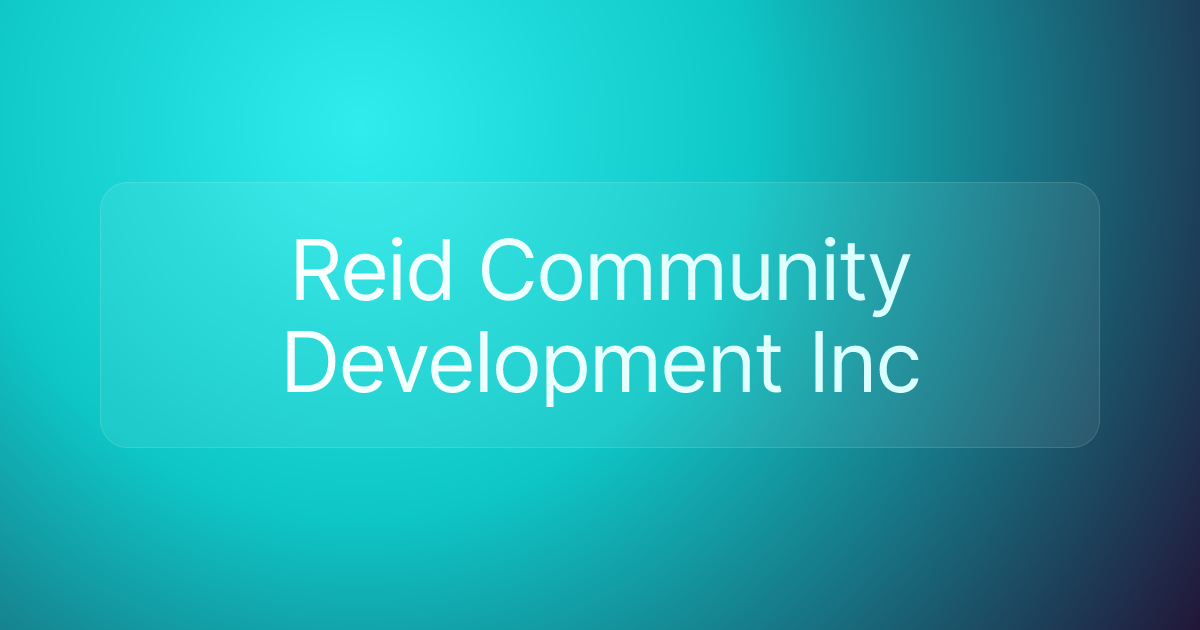 Reid Community Development Inc