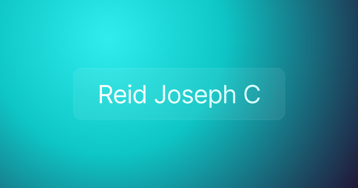 Reid Joseph C