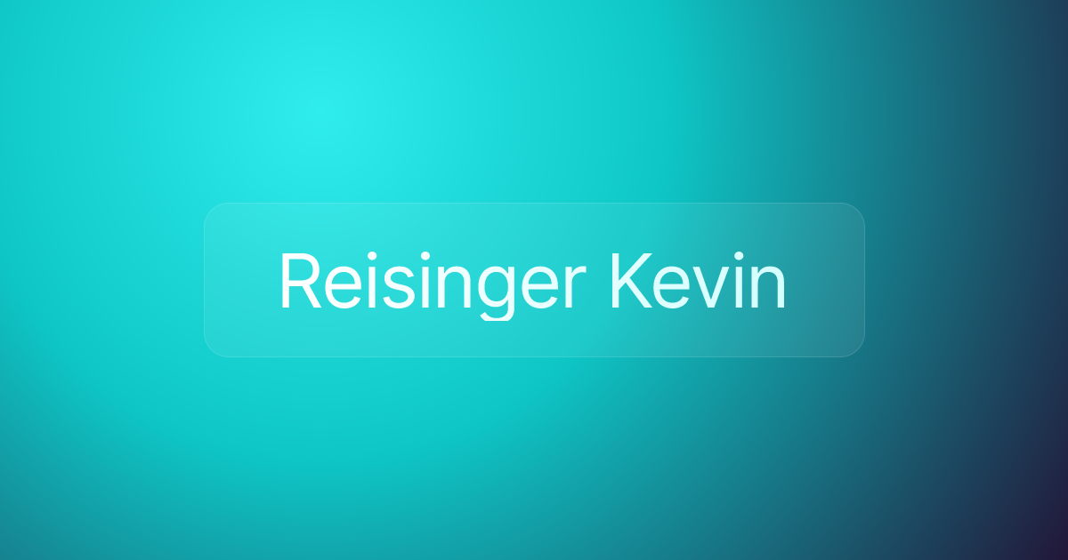 Reisinger Kevin