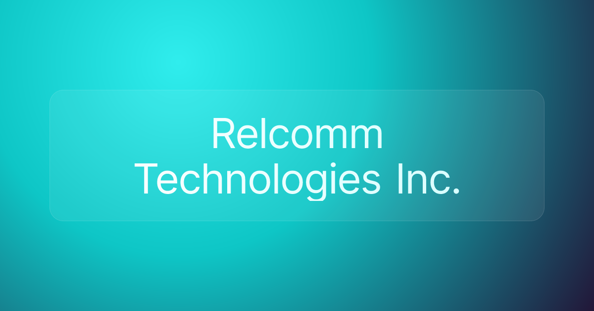 Relcomm Technologies Inc.