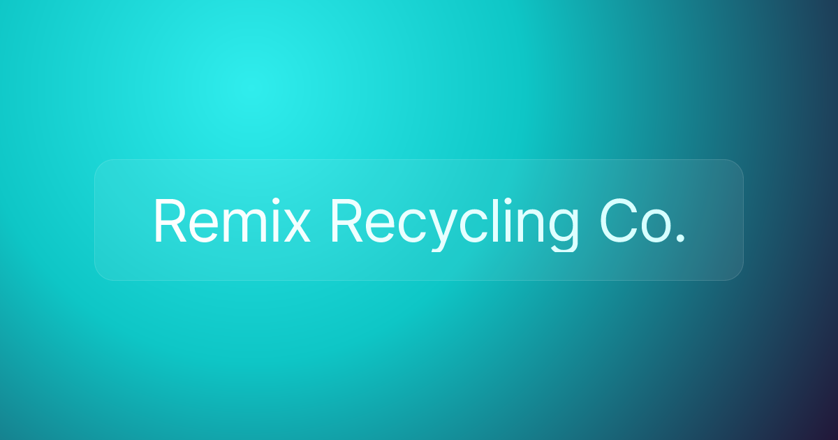 Remix Recycling Co.