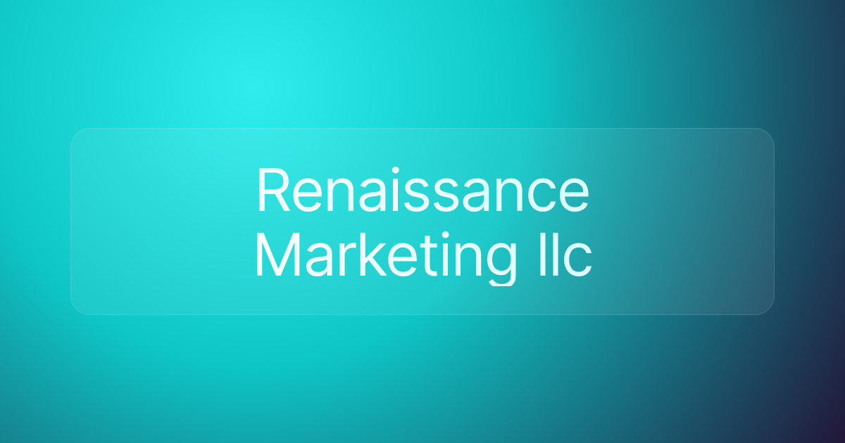 Renaissance Marketing llc