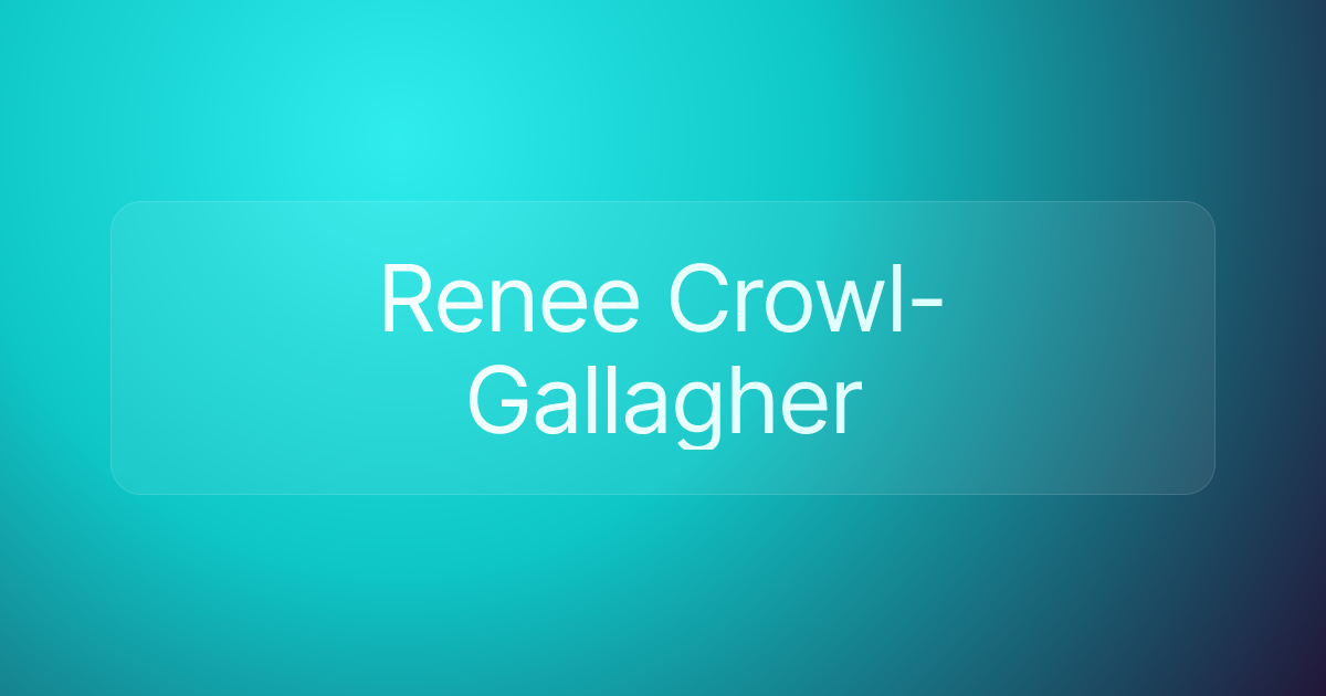 Renee Crowl-Gallagher