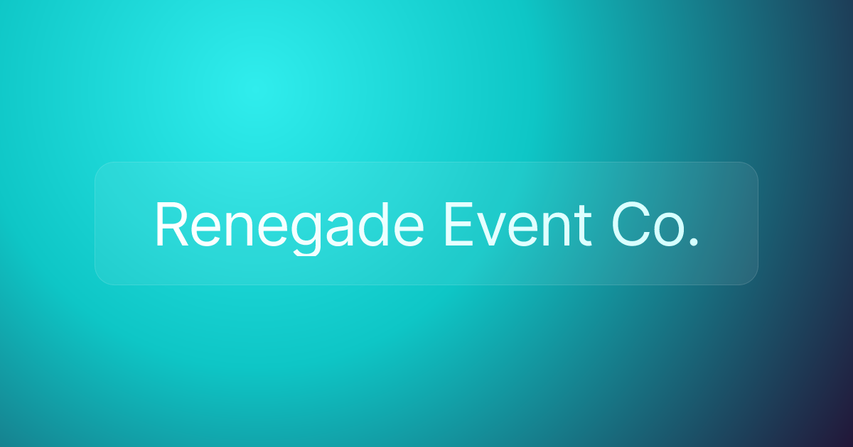 Renegade Event Co.