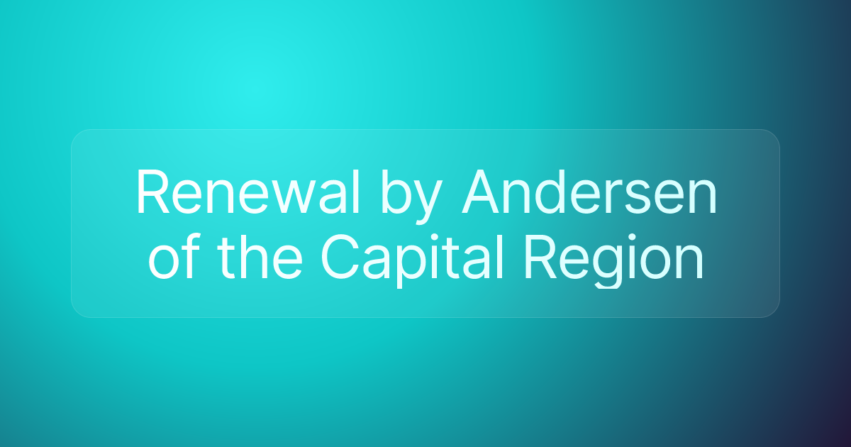 Renewal by Andersen of the Capital Region