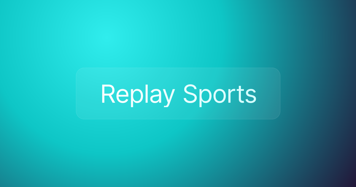 Replay Sports