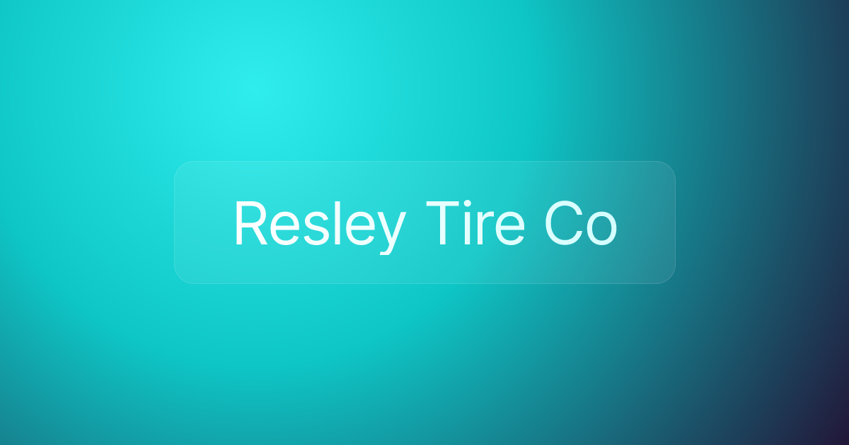 Resley Tire Co