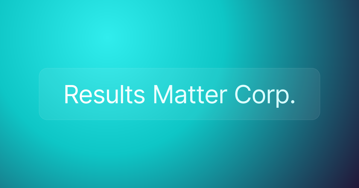 Results Matter Corp.