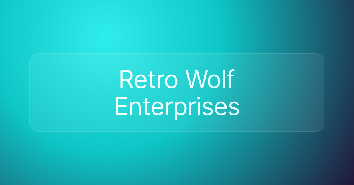 Retro Wolf Enterprises