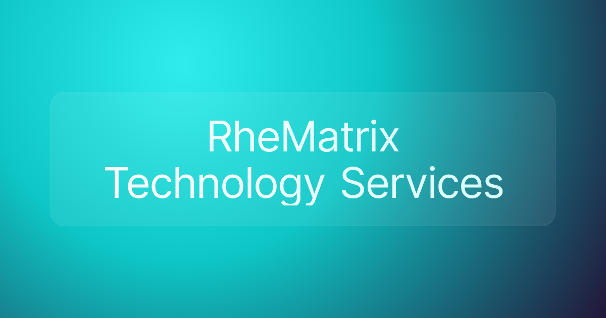 RheMatrix Technology Services
