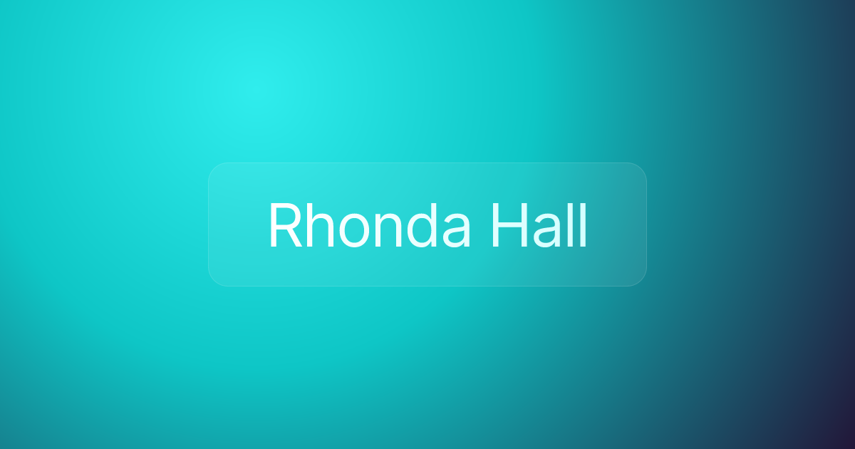 Rhonda Hall