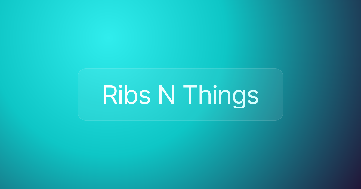 Ribs N Things