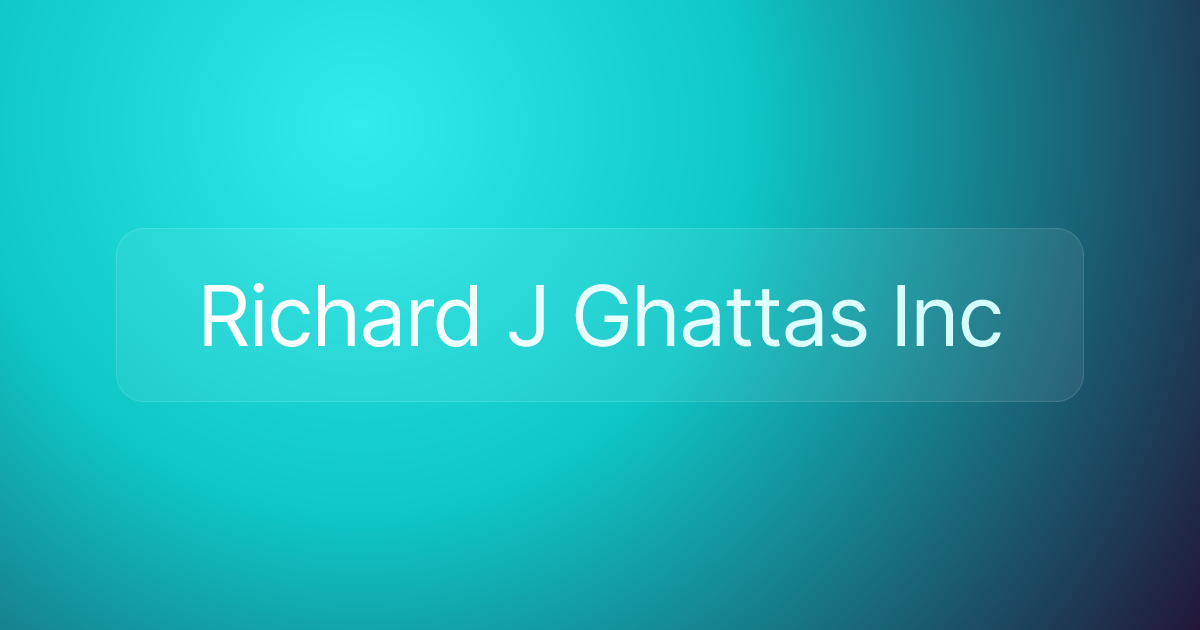 Richard J Ghattas Inc