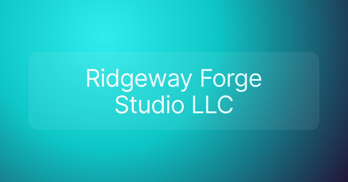 Ridgeway Forge Studio LLC