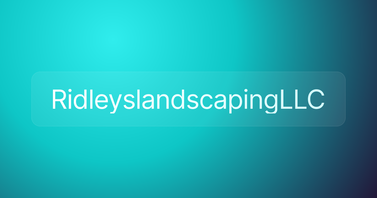 RidleyslandscapingLLC