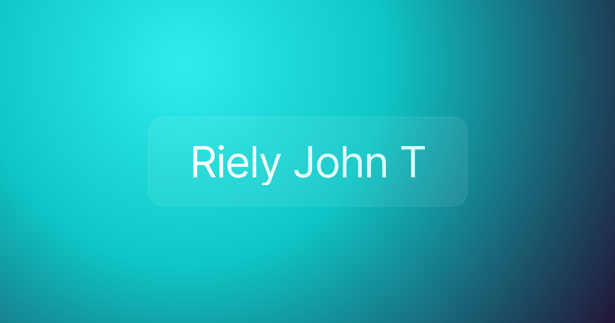 Riely John T
