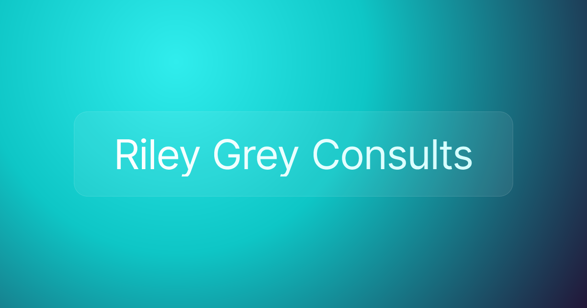 Riley Grey Consults