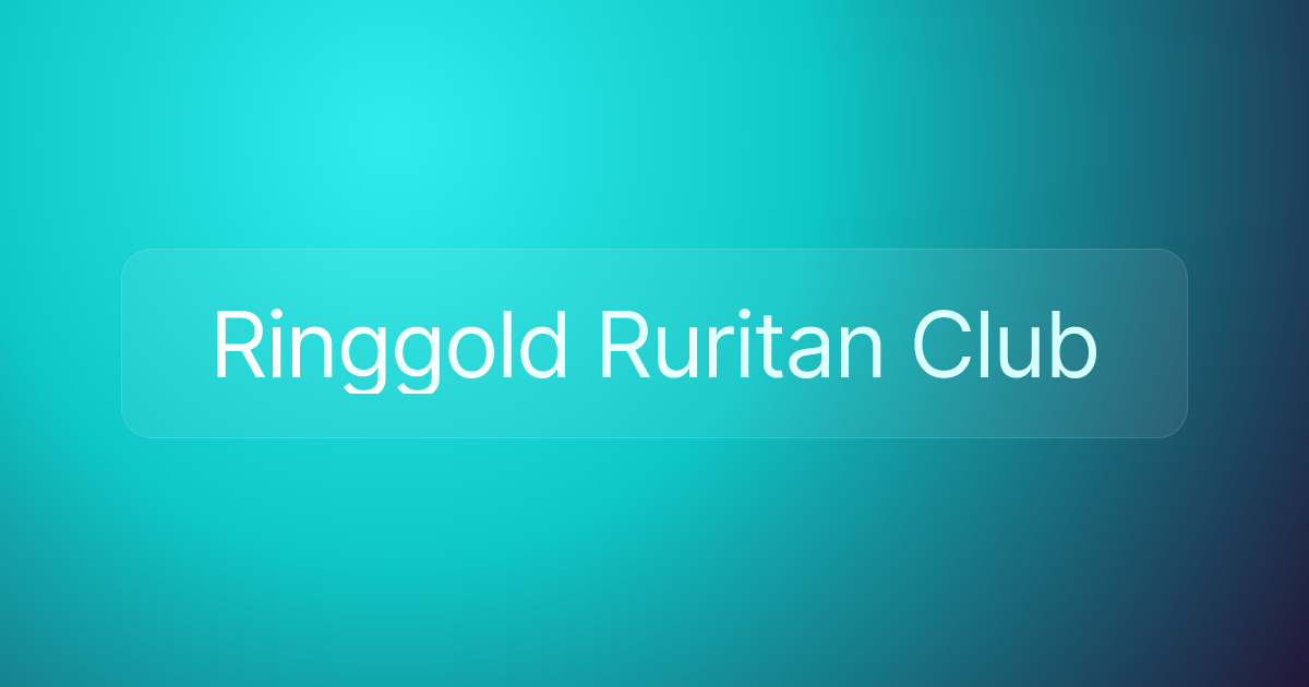 Ringgold Ruritan Club