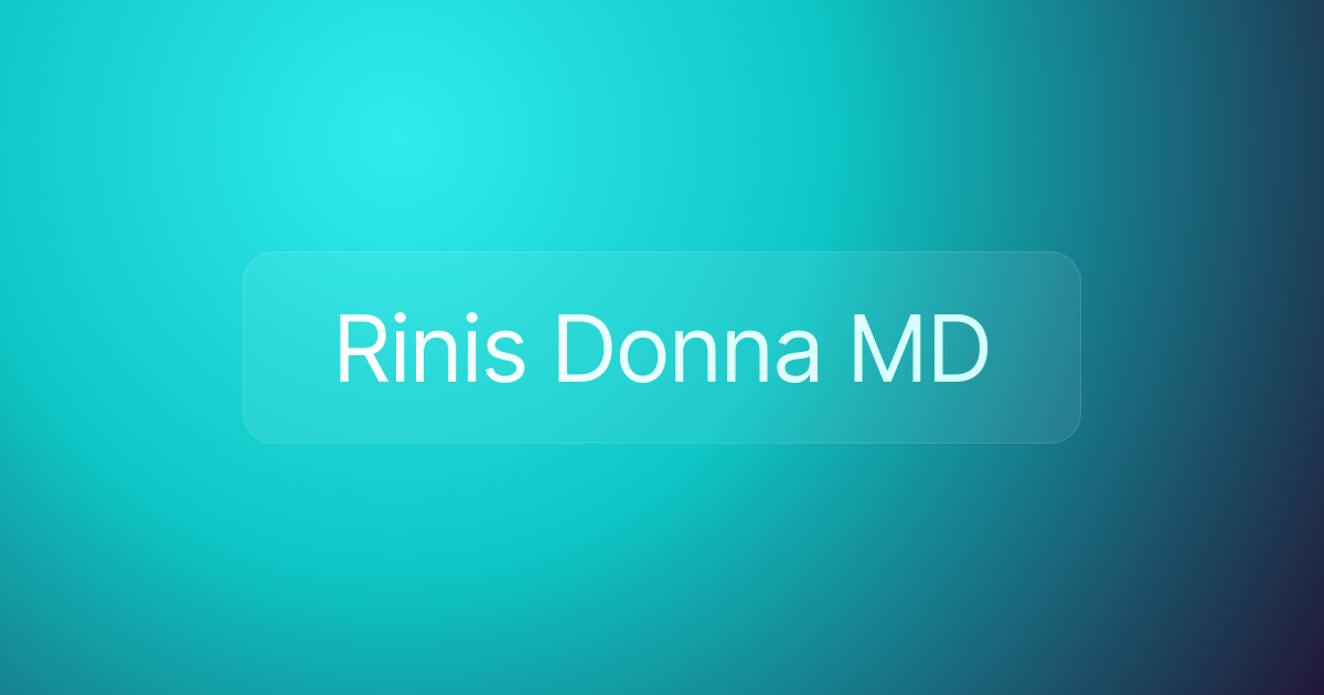 Rinis Donna MD