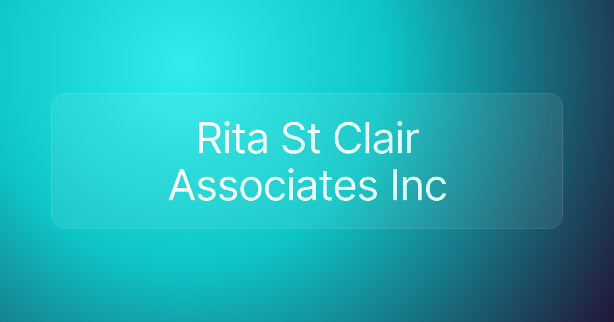 Rita St Clair Associates Inc