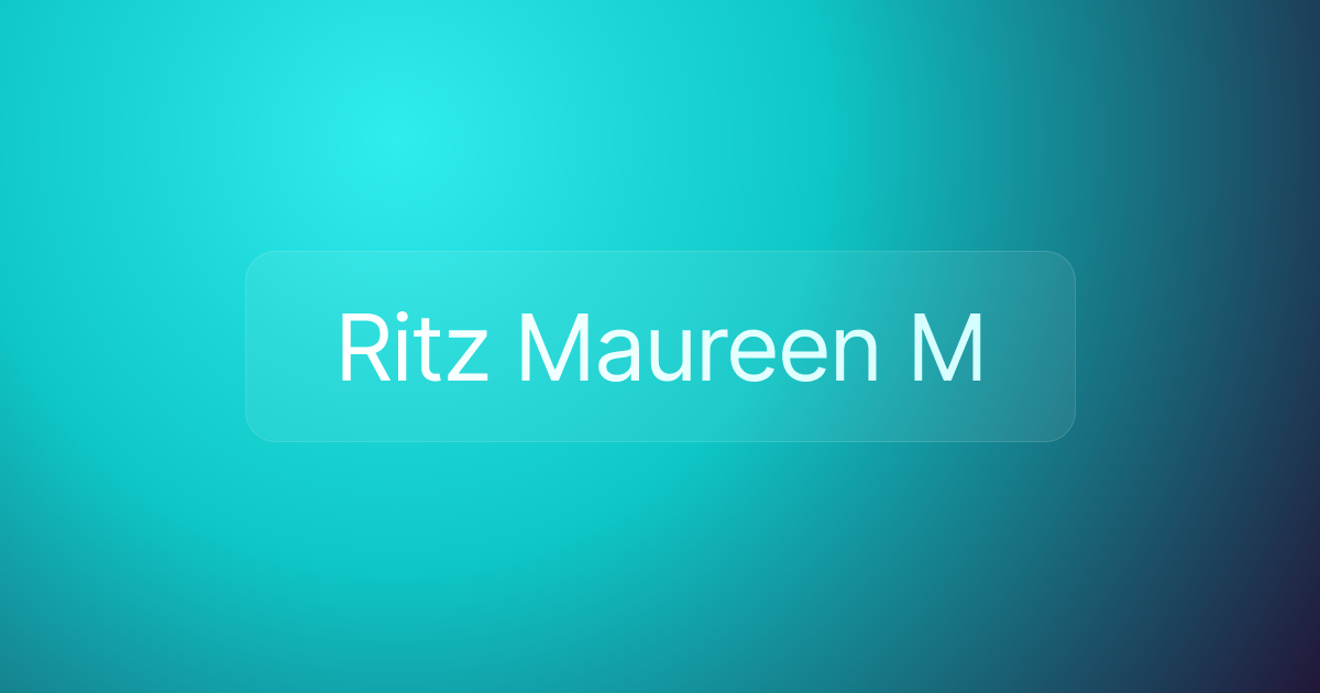 Ritz Maureen M