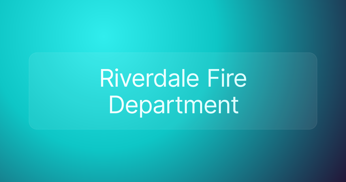 Riverdale Fire Department