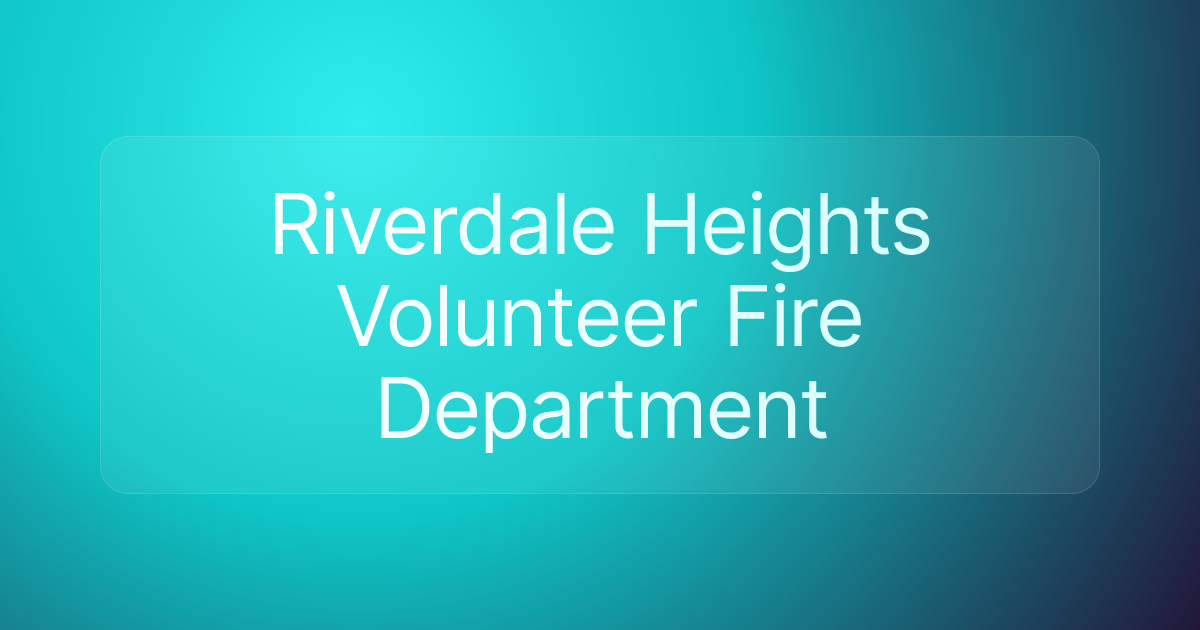 Riverdale Heights Volunteer Fire Department