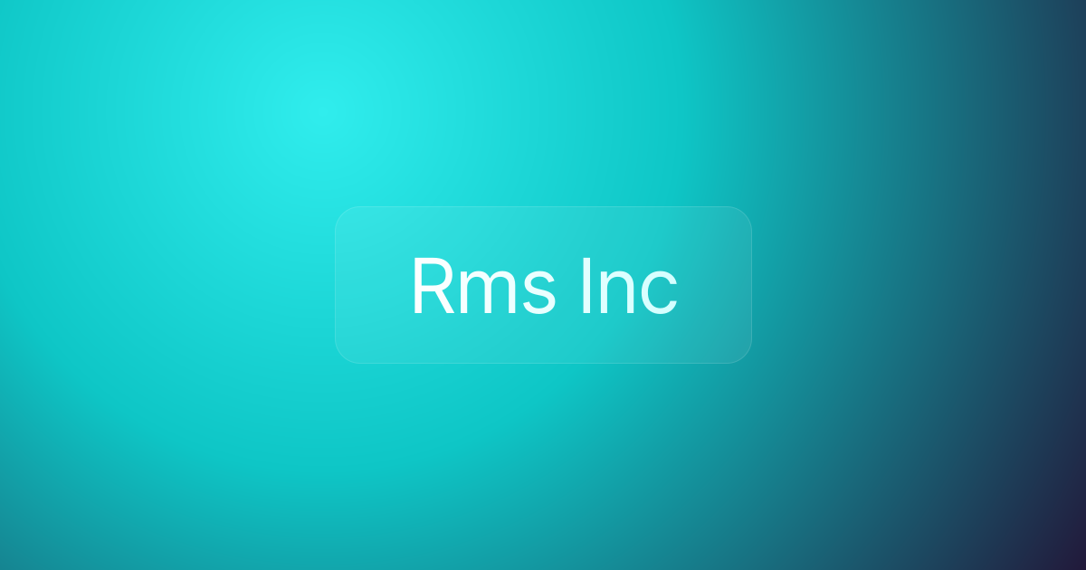 Rms Inc