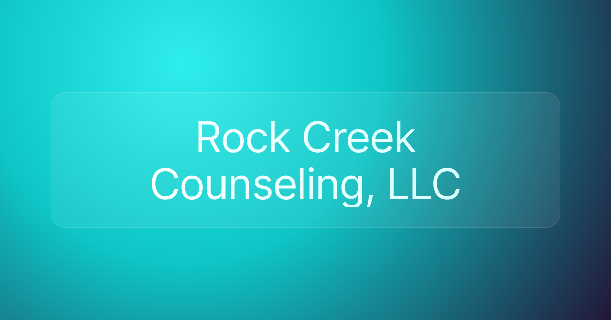 Rock Creek Counseling, LLC