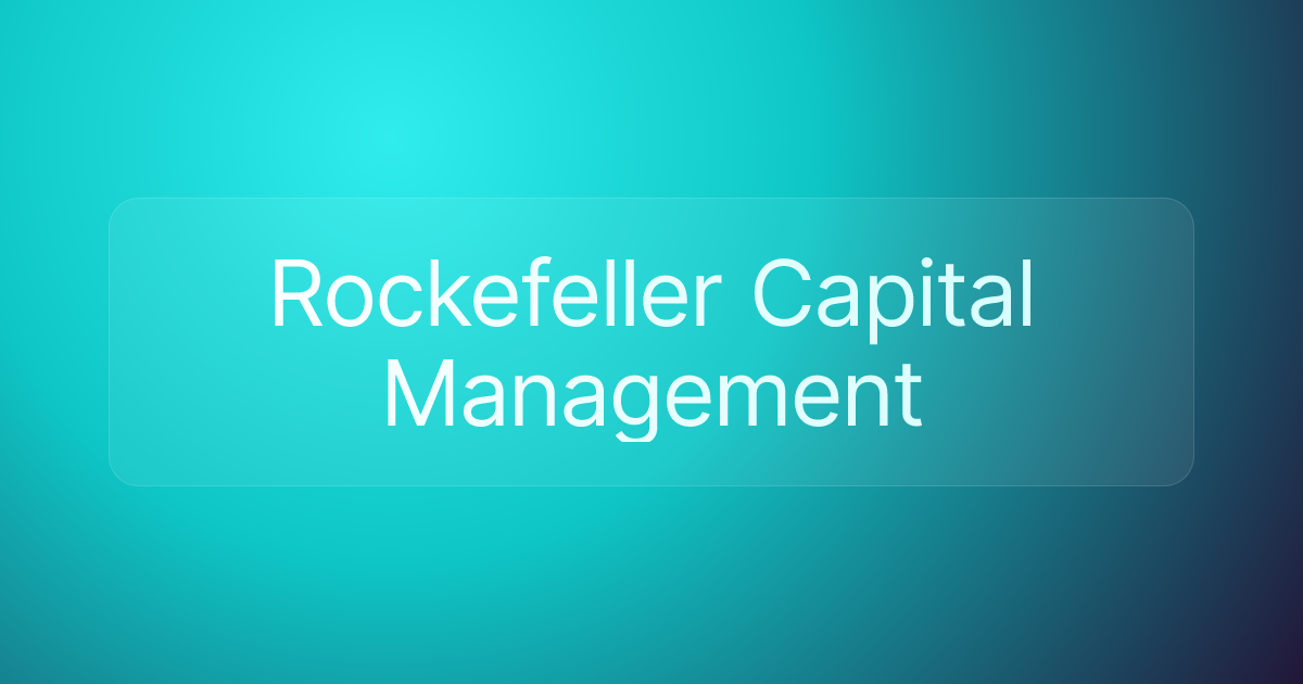 Rockefeller Capital Management