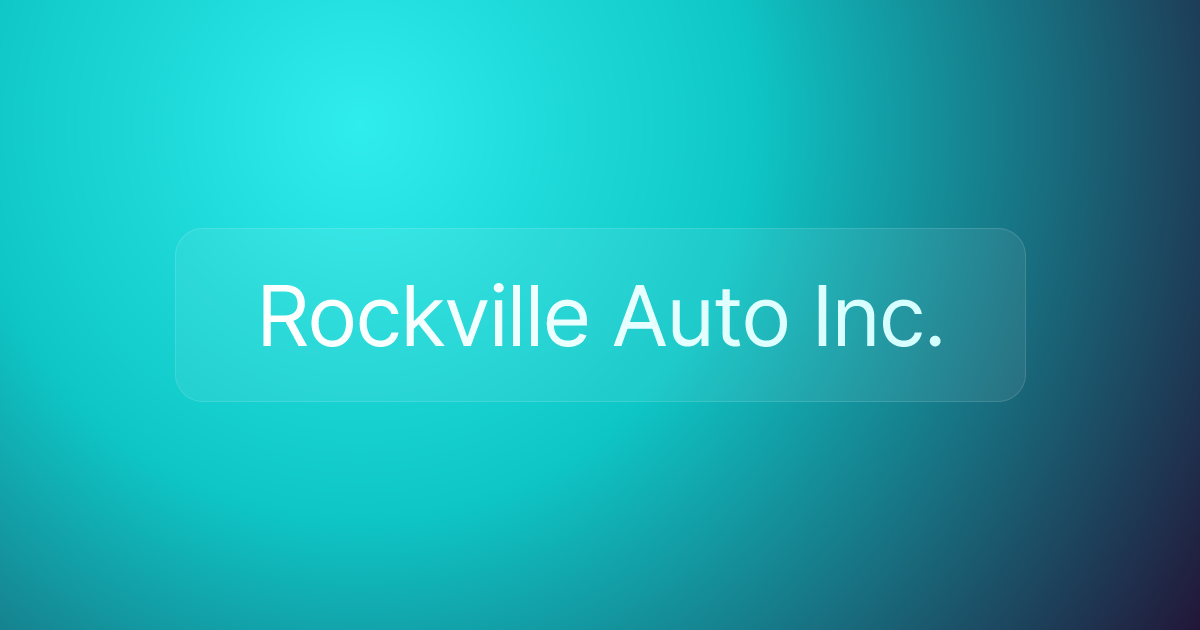 Rockville Auto Inc.