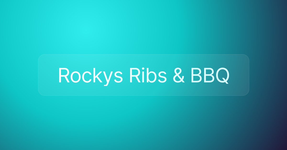 Rockys Ribs & BBQ