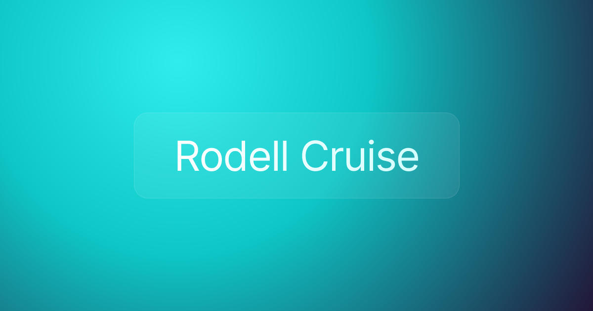 Rodell Cruise