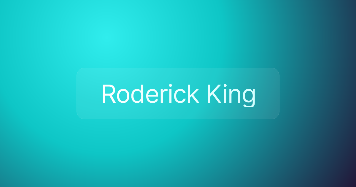 Roderick King